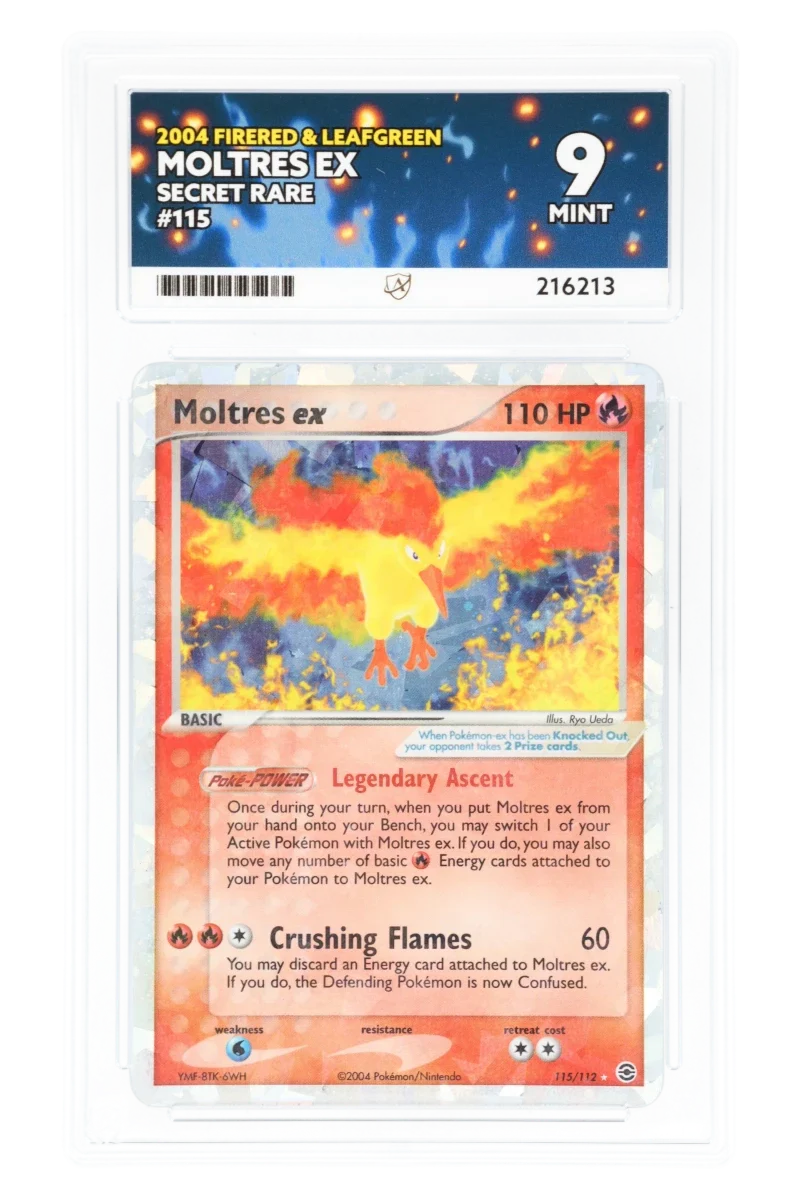 Moltres ex 115/112 - ACE 9 - FireRed & LeafGreen - 2004 - Secret Rare