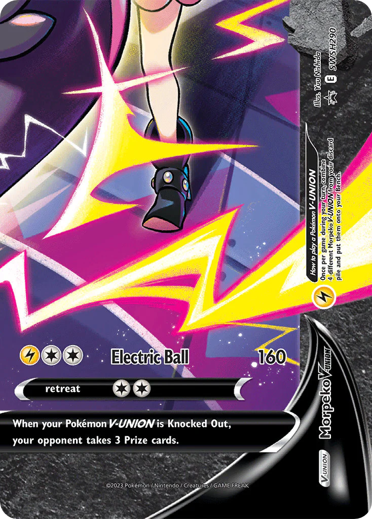 Morpeko V-UNION SWSH290/307 - SWSH Black Star Promos Holofoil