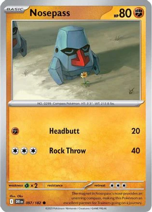 Nosepass 97 - SV10 Destined Rivals Reverse Holofoil