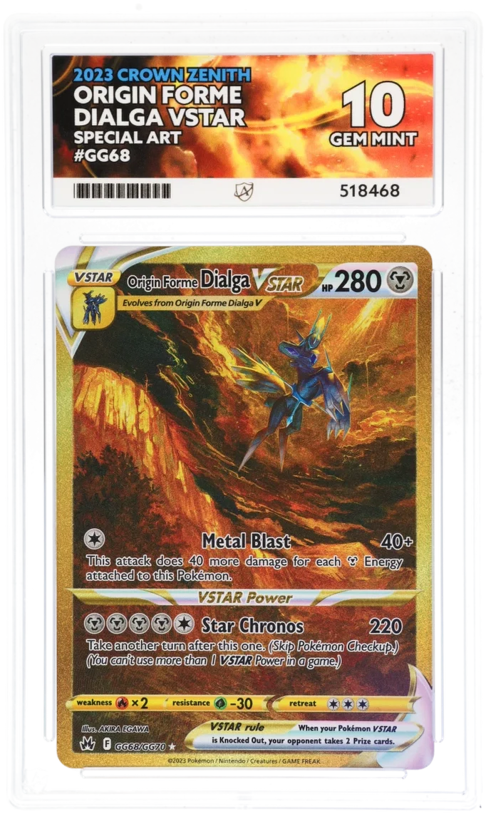 Ace 10 - Origin Forme Dialga VSTAR GG68/GG70 - 2023 Crown Zenith