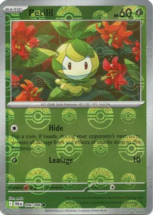 Petilil - 006/086 (Poke Ball Pattern) 6 - SV Black Bolt Holofoil