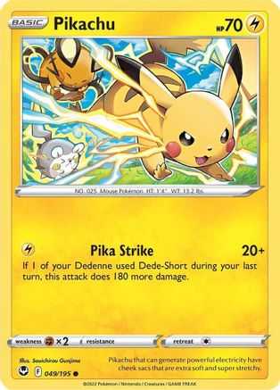 Pikachu 49/195 - Silver Tempest
