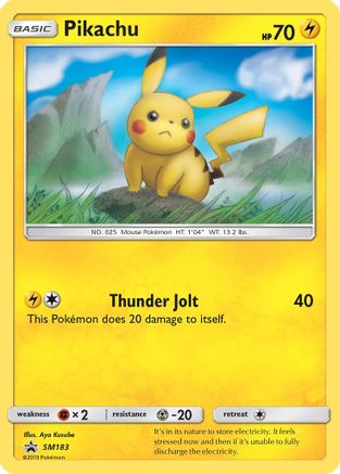 Pikachu SM183/248 - SM Black Star Promos Holofoil