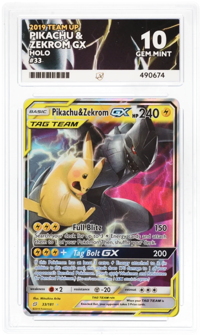 Pikachu & Zekrom GX 33/181 - Ace 10 - Team Up