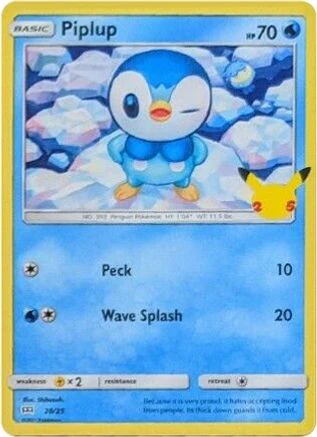 Piplup 20/25 - McDonalds Collection 2021 Holofoil
