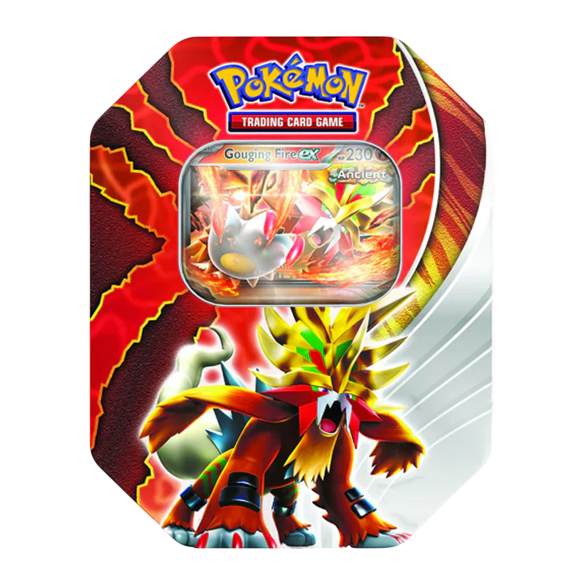 Pokemon Paradox Destinies Tin - Gouging Fire Ex