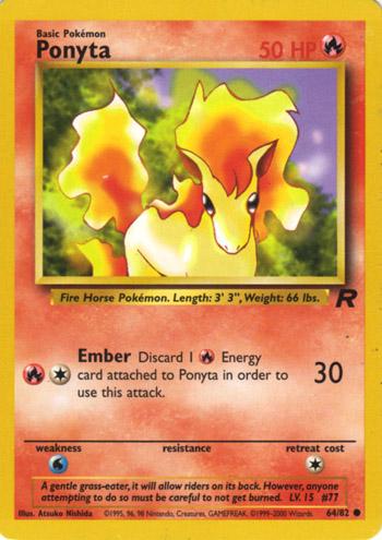 Ponyta 64/82 - Team Rocket Unlimited