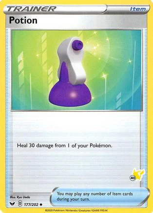 Potion - 177/202 (#40 Pikachu Stamped) 177 - Battle Academy 2022