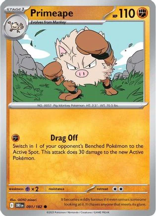 Primeape 91 - SV10 Destined Rivals