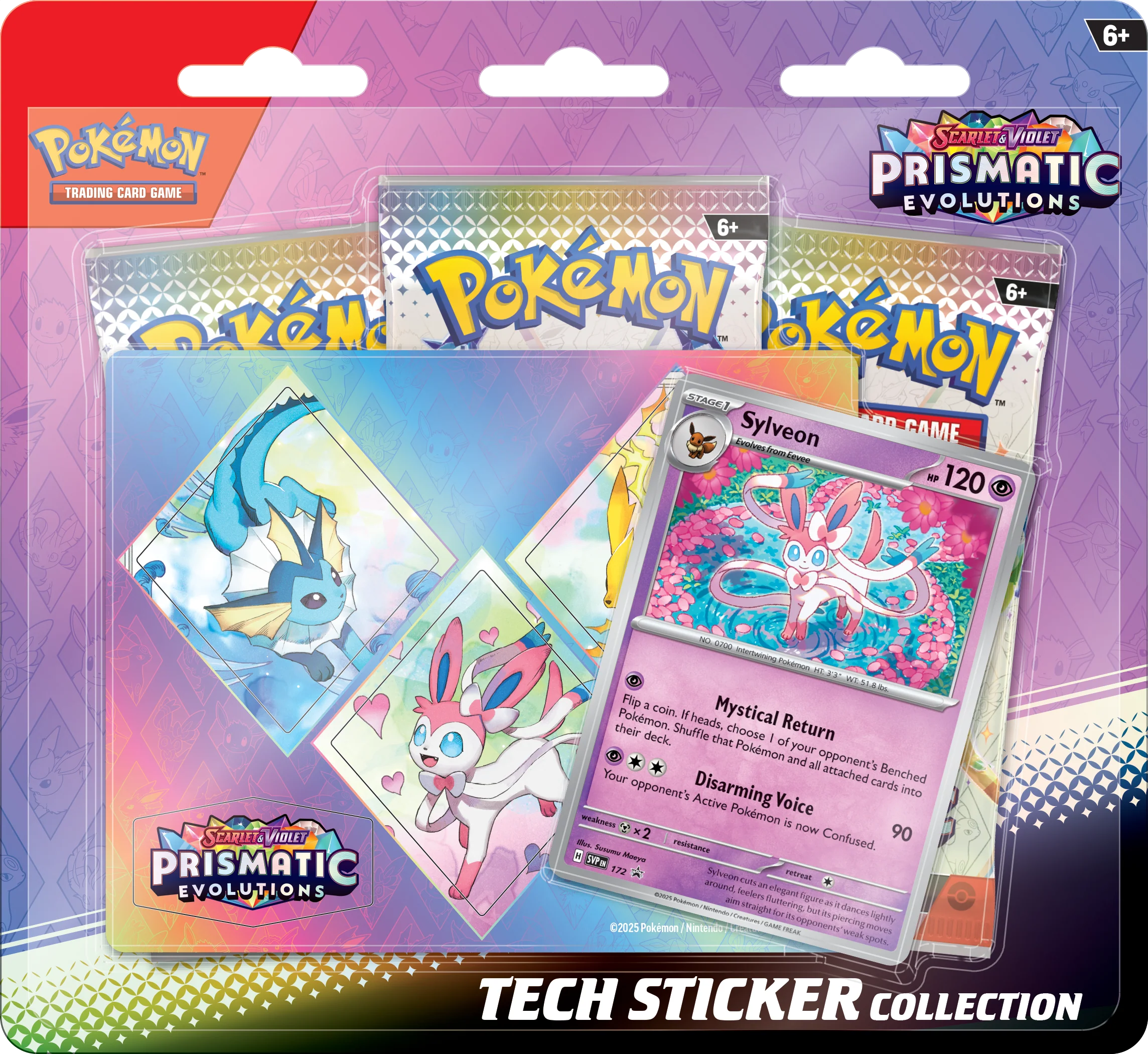 Prismatic Evolutions Tech Sticker Collection – Leafeon/Glaceon/Sylveon - Image 6