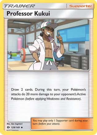 Professor Kukui 128/149 - Sun & Moon Reverse Holofoil