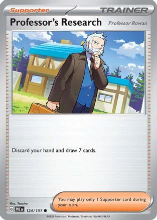 Professor's Research [Professor Rowan] 124 - SV Prismatic Evolutions Reverse Holofoil