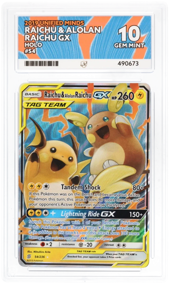 Raichu & Alolan Raichu GX 54/236 - Ace 10 - Unified Minds