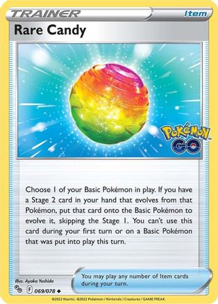 Rare Candy 69/78 - Pokmon GO Reverse Holofoil
