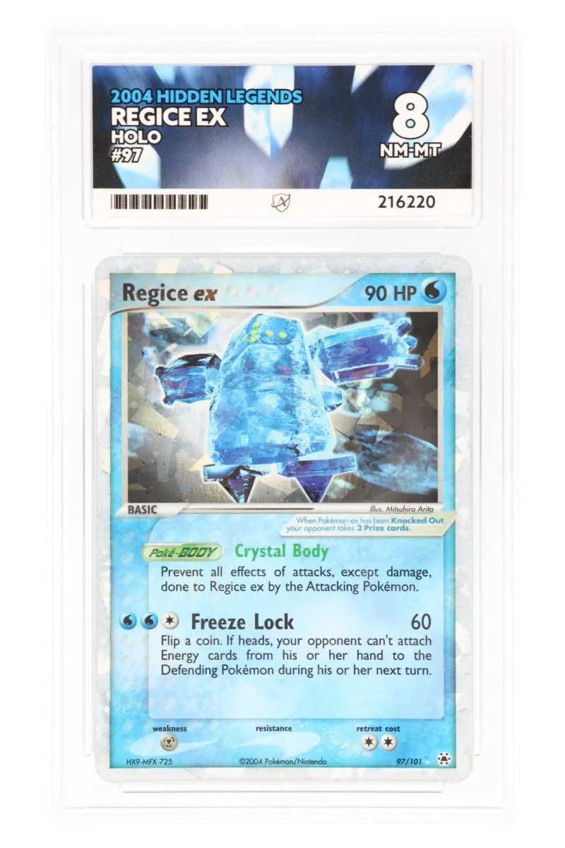 Regice ex 97/101 - ACE 8 - Hidden Legends - 2004 - Holo