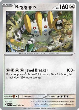 Regigigas - SV Prismatic Evolutions Reverse Holofoil