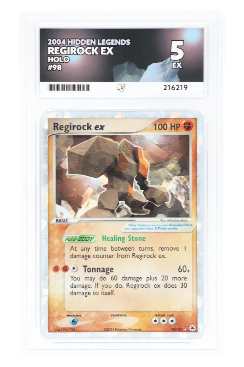 Regirock ex 98/101 - ACE 5 - Hidden Legends - 2004 - Holo