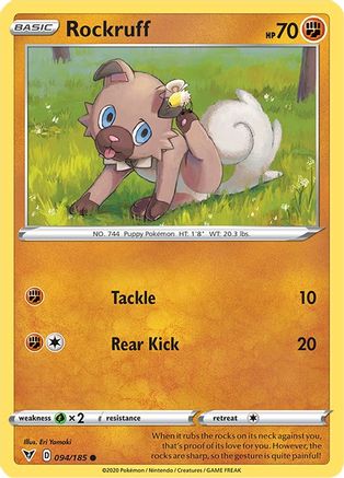 Rockruff 94/185 - Vivid Voltage Reverse Holofoil