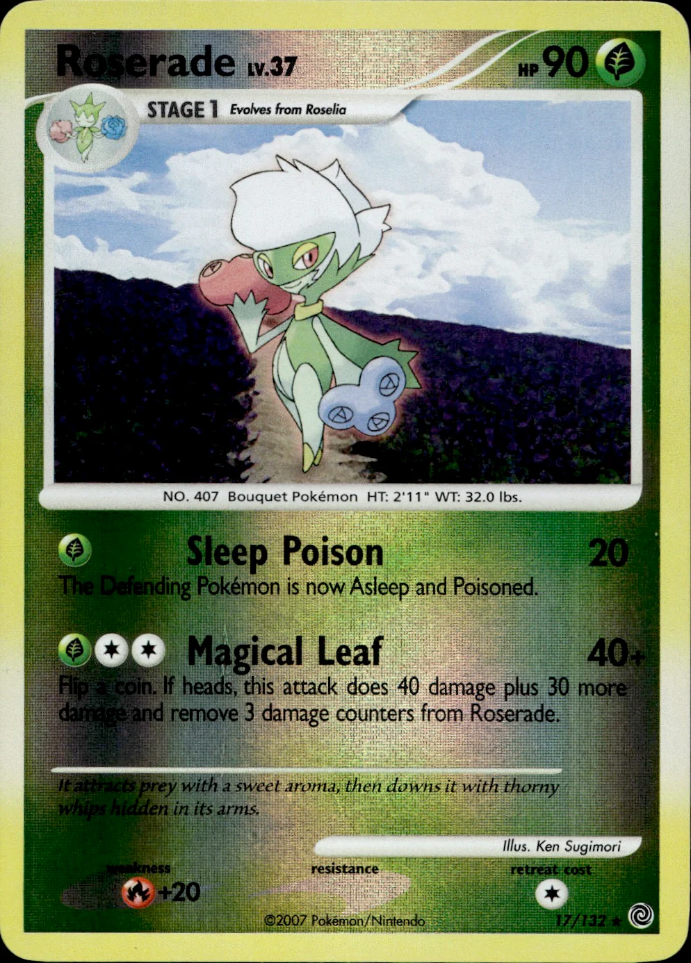 Roserade 17/132 - Secret Wonders Reverse Holofoil - Image 5