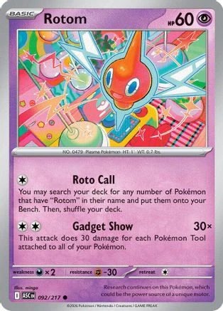 Rotom 92 - ME Ascended Heroes Reverse Holofoil