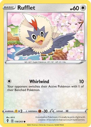 Rufflet 136/203 - Evolving Skies