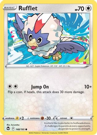 Rufflet 148/195 - Silver Tempest Reverse Holofoil