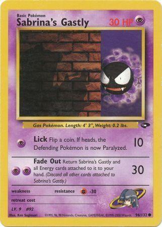 Sabrina's Gastly 96/132 - Gym Challenge Unlimited