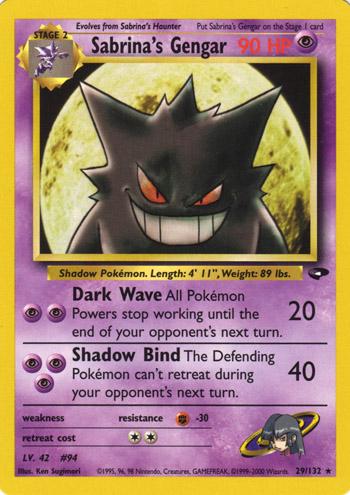 Sabrina's Gengar 29/132 - Gym Challenge Unlimited
