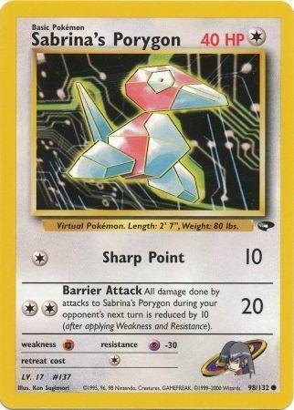 Sabrina's Porygon 98/132 - Gym Challenge Unlimited