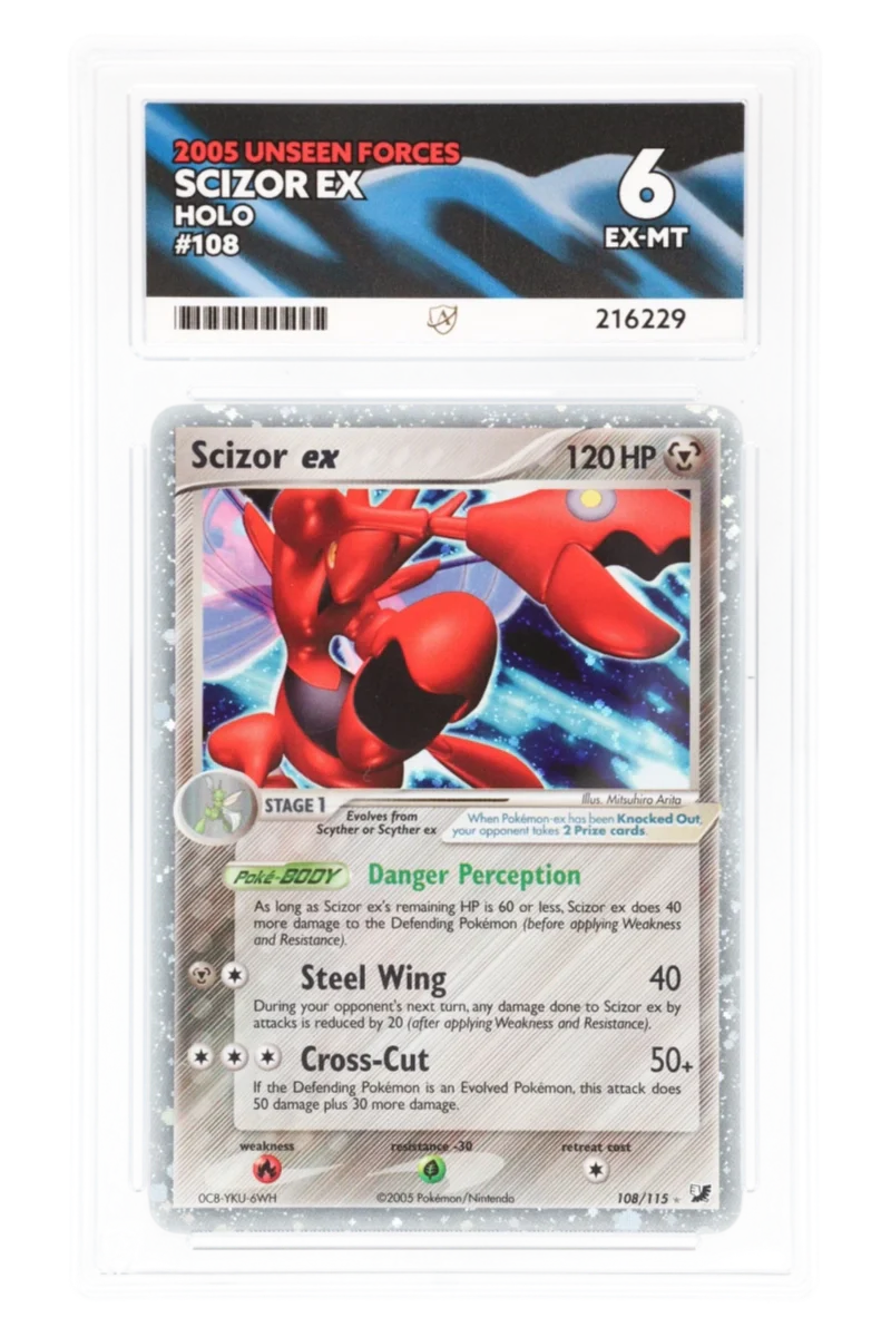 Scizor ex 108/115 - ACE 6 - Unseen Forces - 2005 - Holo
