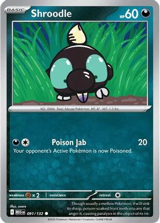 Shroodle - 091/132 91 - ME01 Mega Evolution