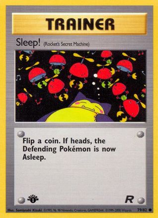 Sleep! 79/82 - Team Rocket 1st Edition