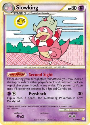 Slowking 12/123 - HeartGold & SoulSilver Holofoil - Image 4