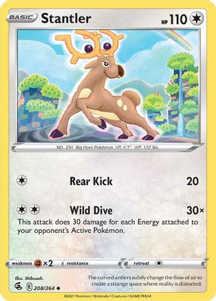 Stantler 208/264 - Fusion Strike Reverse Holofoil