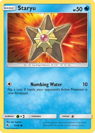 Staryu 13/68 - Hidden Fates Reverse Holofoil - Image 13