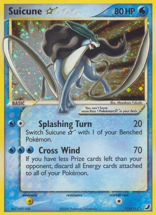 Suicune ā
115/115 - Unseen Forces Holofoil