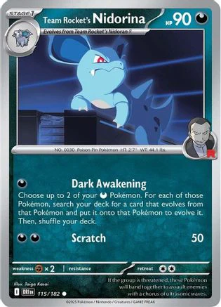 Team Rocket's Nidorina 115 - SV10 Destined Rivals