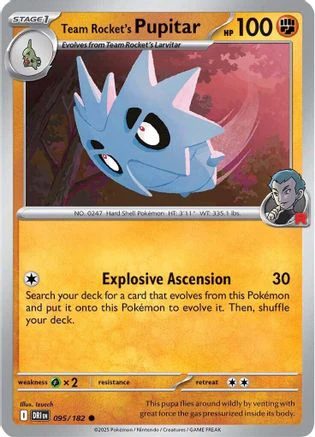 Team Rocket's Pupitar 95 - SV10 Destined Rivals