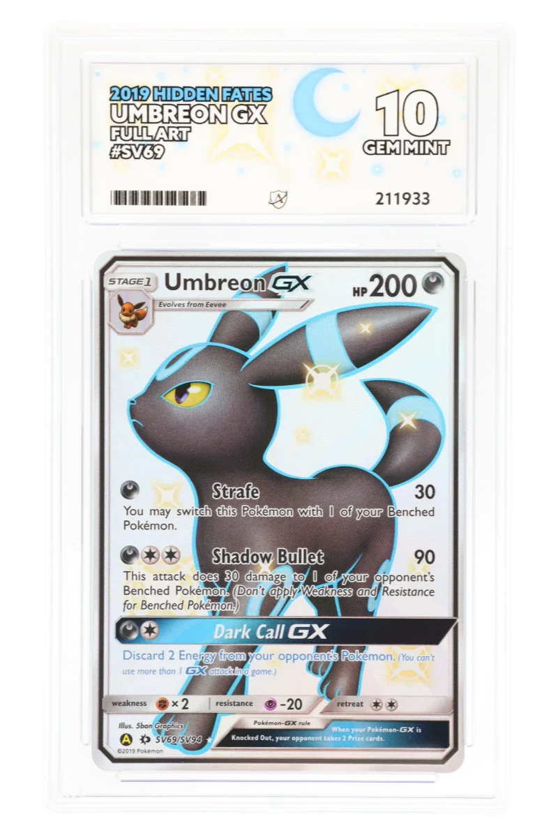 Umbreon GX SV69/SV94 - ACE 10 - Hidden Fates - Full Art - 2019