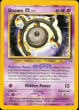Unown [M] 49/75 - Neo Discovery Unlimited