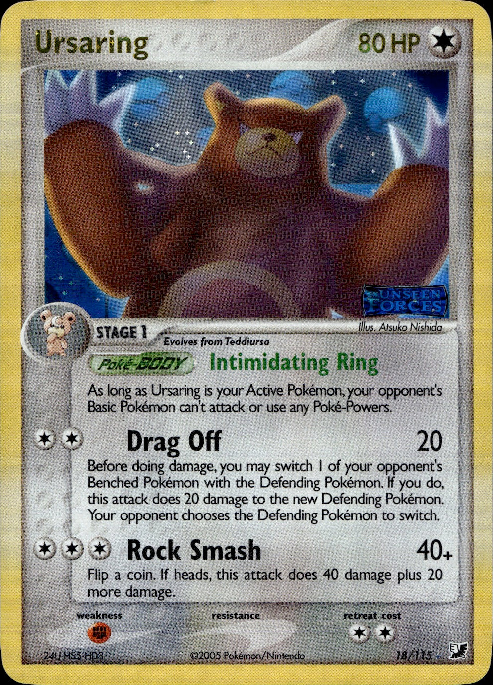 Ursaring 18/115 - Unseen Forces Holofoil - Image 2