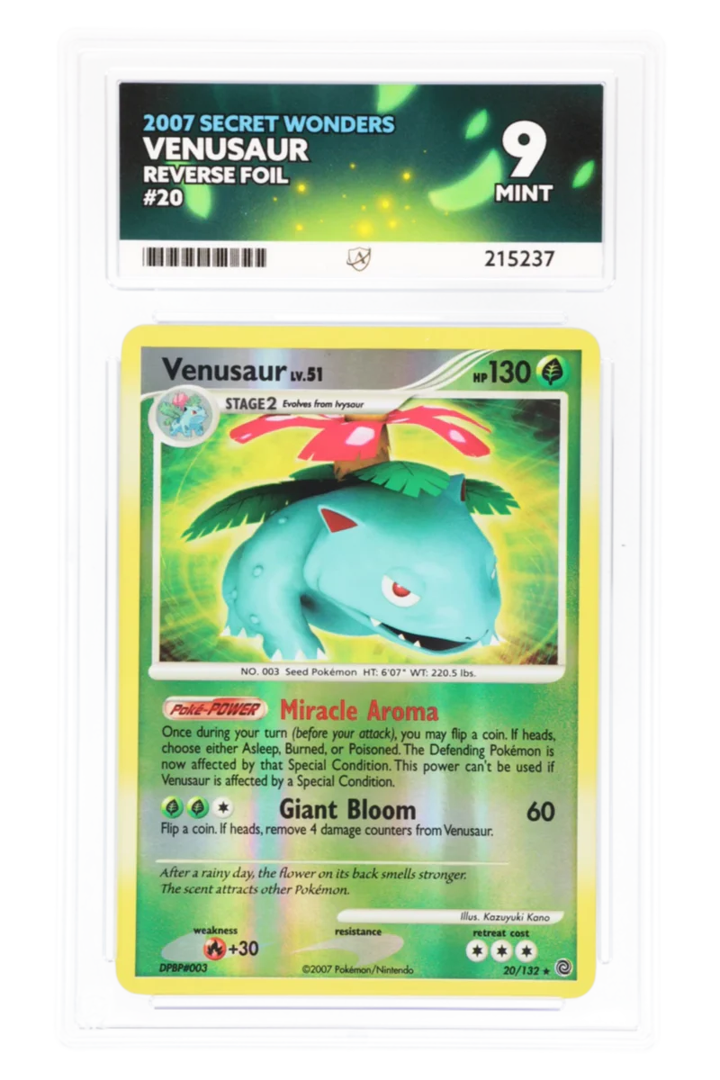 Venusaur 20/132 - ACE 9 - Secret Wonders - 2007 - Reverse Foil