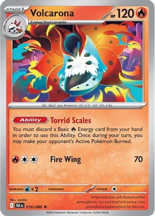 Volcarona 16 - SV Black Bolt Holofoil