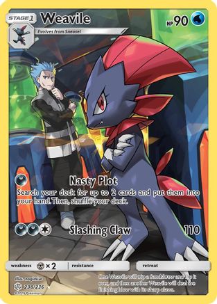 Weavile 238/236 - Cosmic Eclipse Holofoil