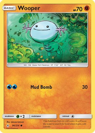 Wooper 96/214 - SM Unbroken Bonds