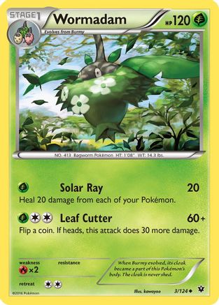 Wormadam (3) 3/124 - XY Fates Collide Reverse Holofoil