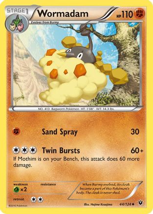 Wormadam (44) 44/124 - XY Fates Collide Reverse Holofoil