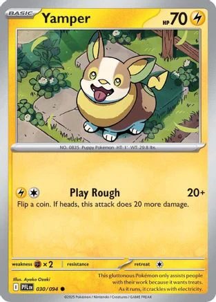 Yamper - 030/094 30 - ME02 Phantasmal Flames Reverse Holofoil