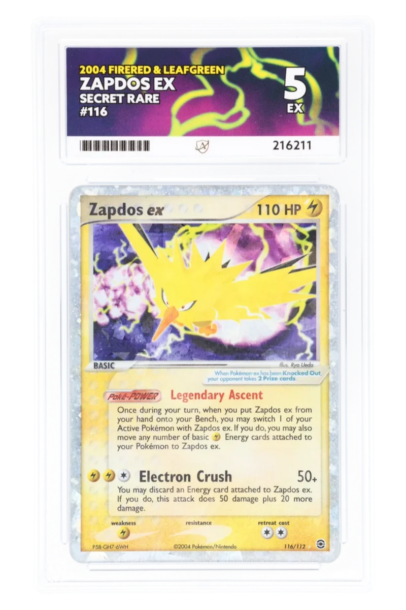 Zapdos ex 116/112 - ACE 5 - FireRed & LeafGreen - 2004 - Secret Rare